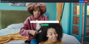 screenshot of the Braiders Near Me website